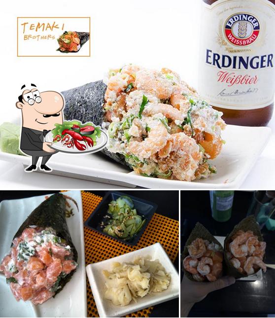 Consiga frutos do mar no Temaki Brothers