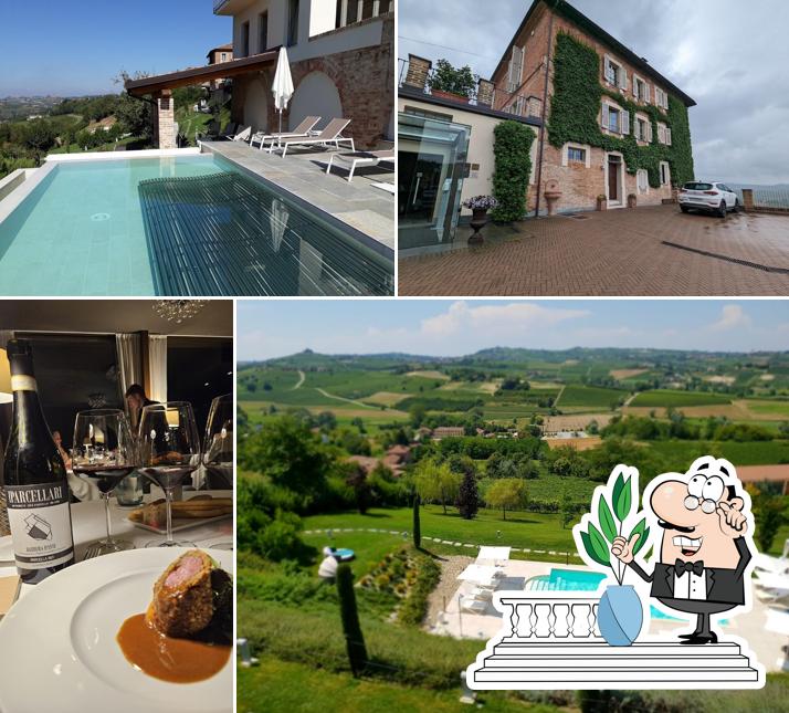 Puoi goderti l'aria fresca da seduto all'esterno di Villa Fontana Relais Suites & Spa