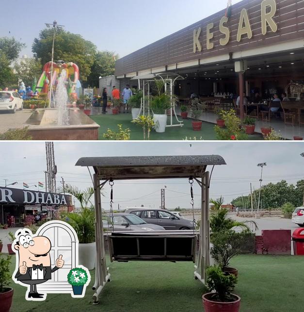 You can get some fresh air at the outside area of Kesar Dhaba