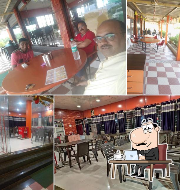 Check out how Hotel Bhairavi veg-nonvege looks inside