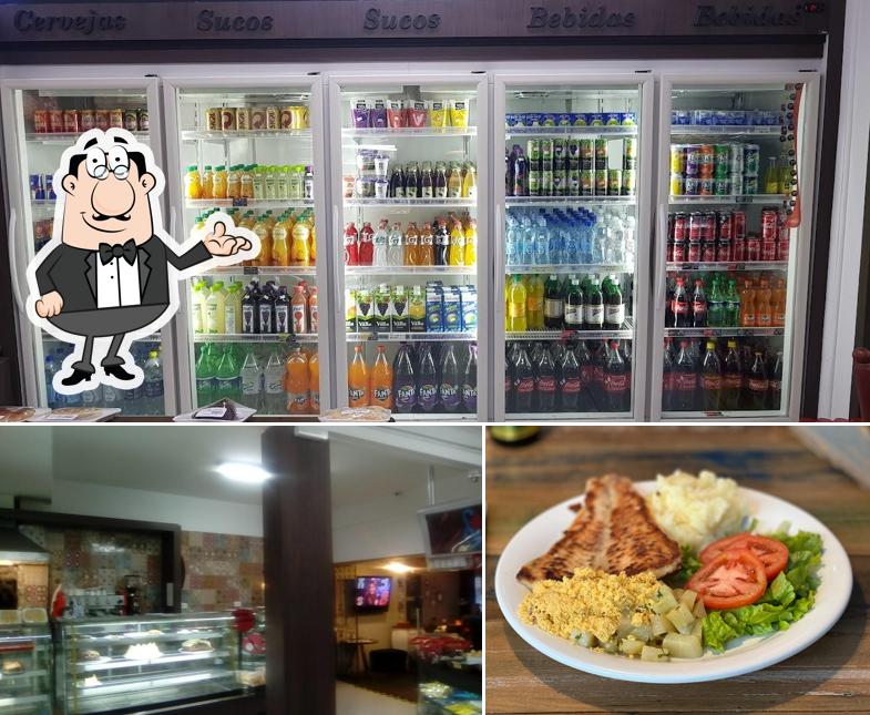 O interior do Panificadora Sabor e Pão