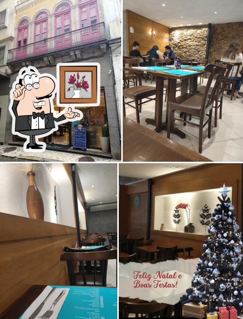 O interior do Entrê Restaurante
