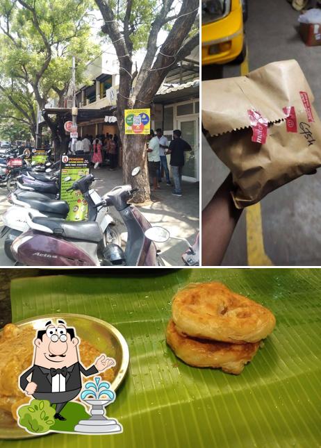 The image of exterior and food at Hotel Penguin