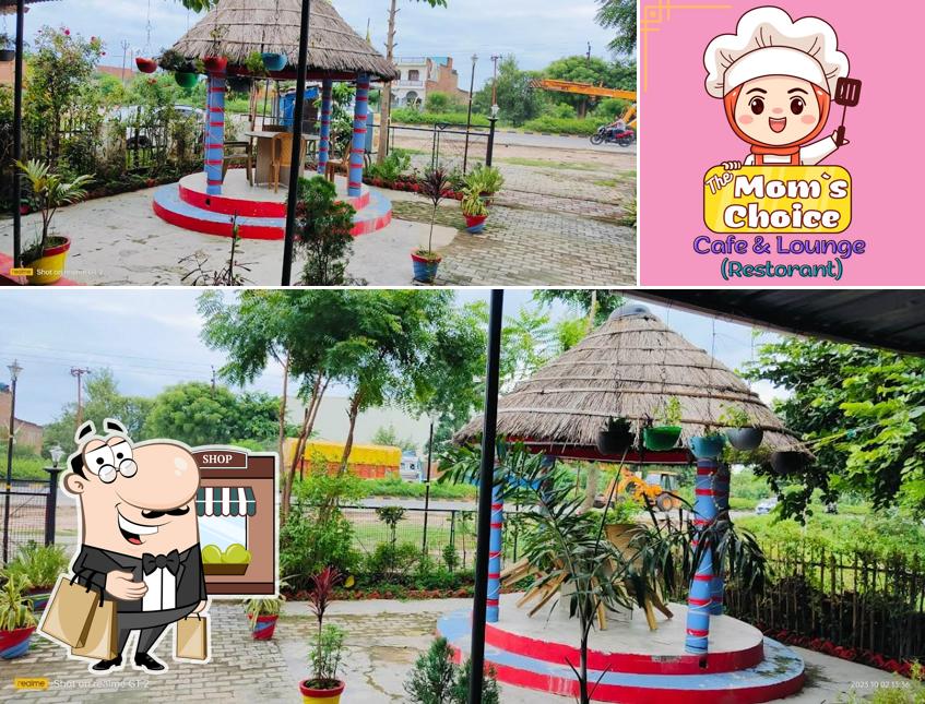 The exterior of Moms Choice Cafe & Lounge