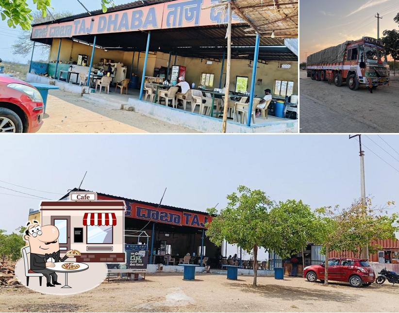 The exterior of Taj Dhaba