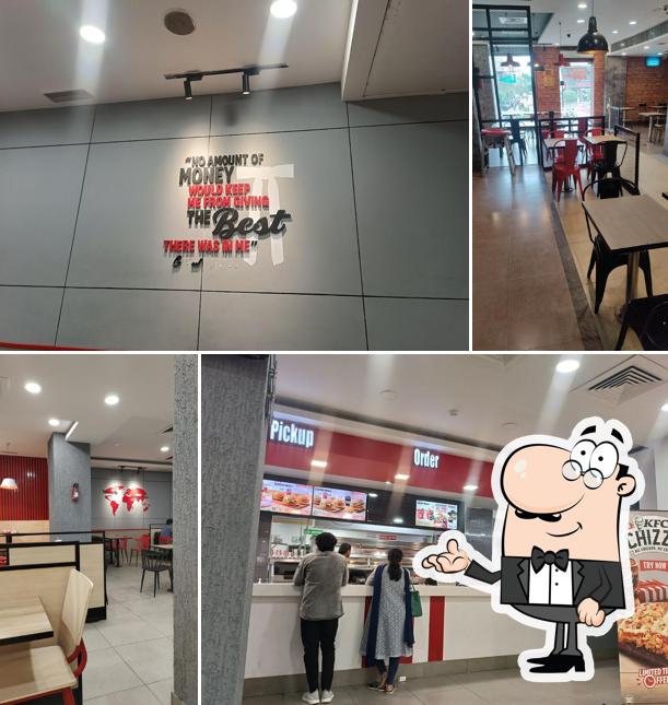 The interior of KFC