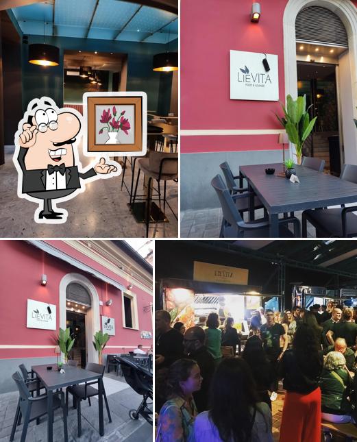 Gli interni di Lièvita Food & Lounge