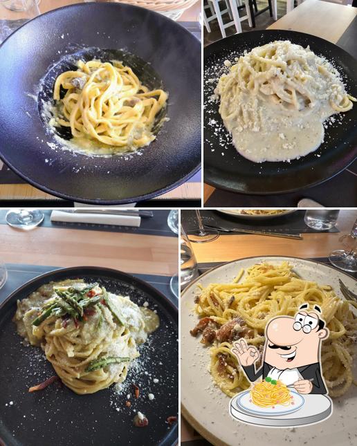 Spaghetti alla carbonara al Lecri Bistrot