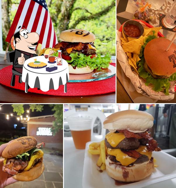 Delicie-se com um hambúrguer no Texas Burger Hamburgueria