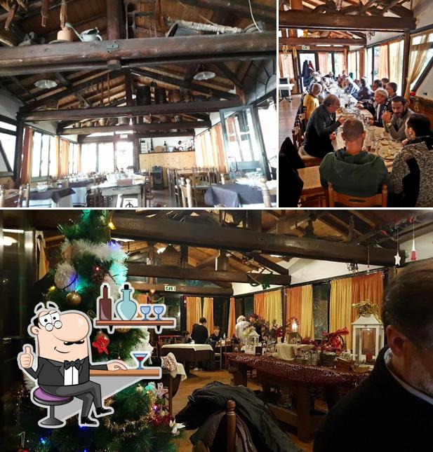 Gli interni di Trattoria Nestin