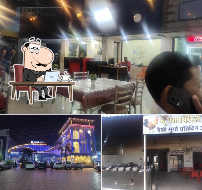 The image of interior and exterior at New Punjab Dhaba
