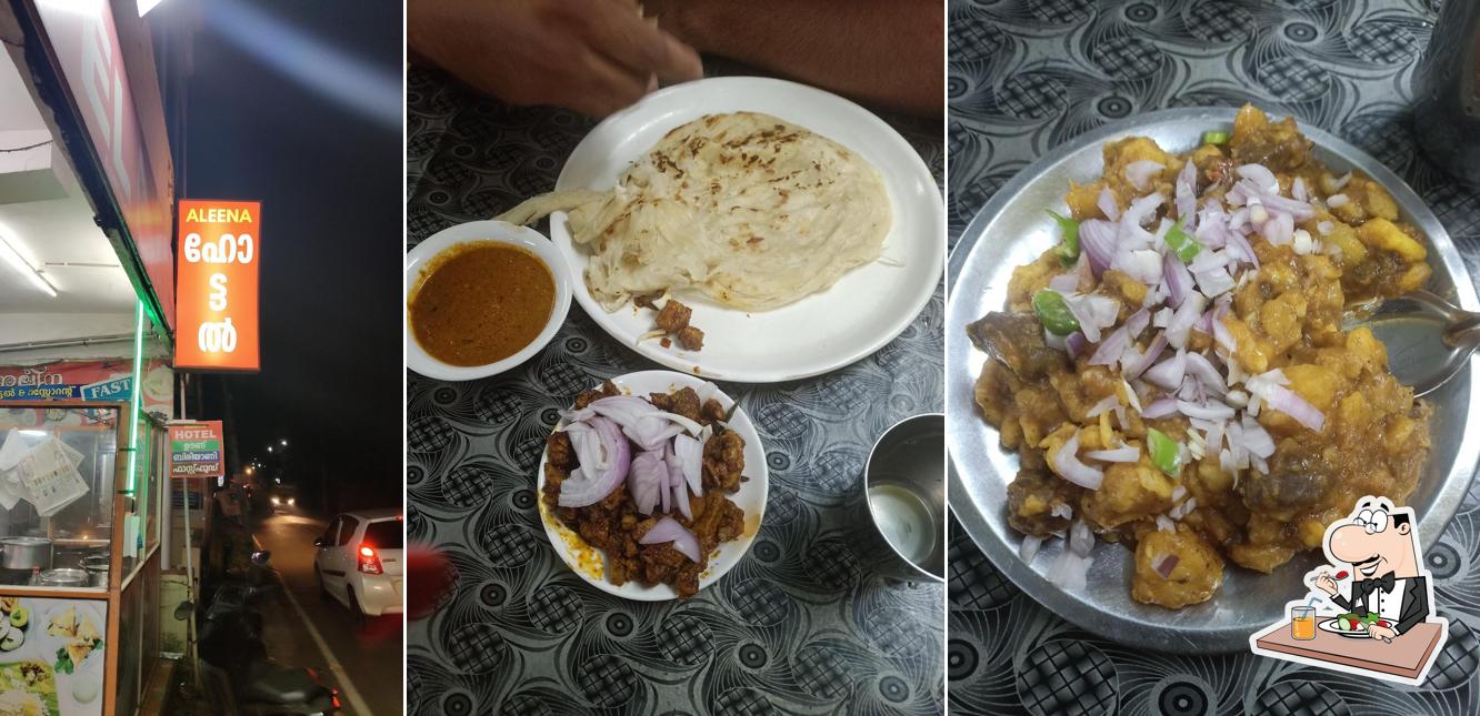 Food at Aleena Hotel and café