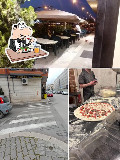 La cibo e interni del ristorante
