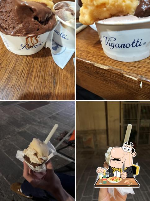 Platti al Gelateria Romeo Viganotti