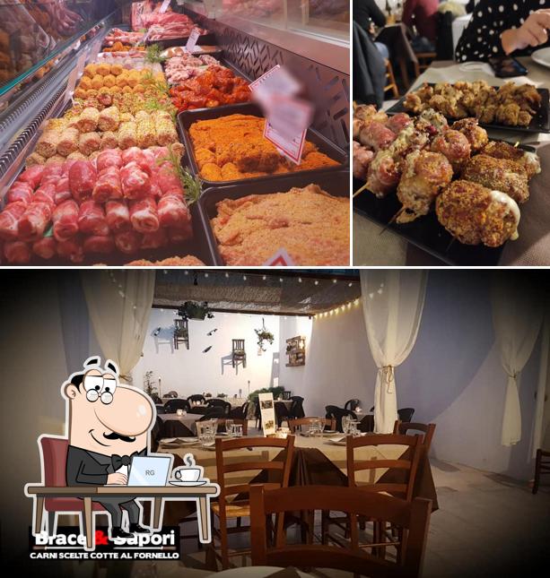 Gli interni di Brace e Sapori Meat restaurant