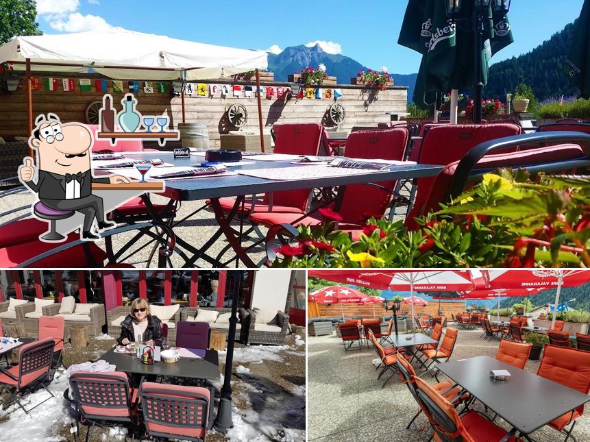 Gli interni di Le Vieux Valais & Aftersky