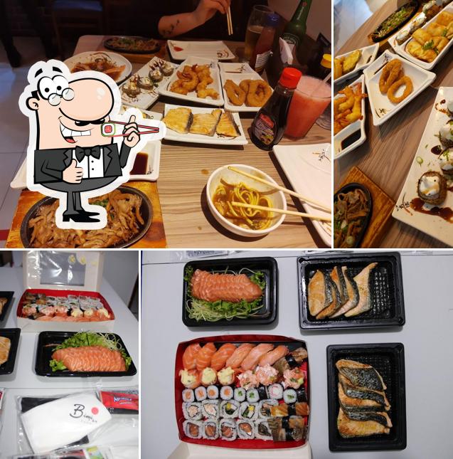 Sushi é um popular refeição originário do Japão