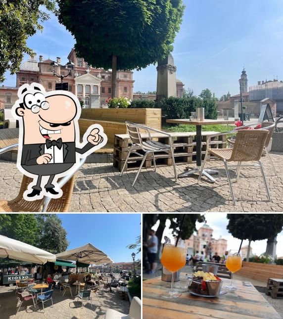 La interni e cibo del ristorante