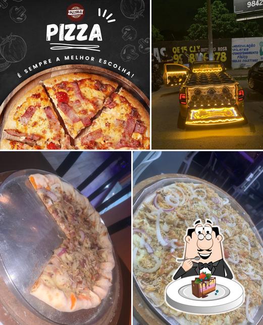 Bolo de chocolate em Pizzaria Pizzato Express