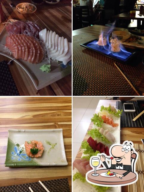 Platos en Jun Japanese Food (Unidade Paulo Faccini)