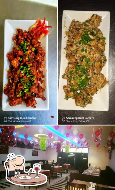 The restaurant's food and interior