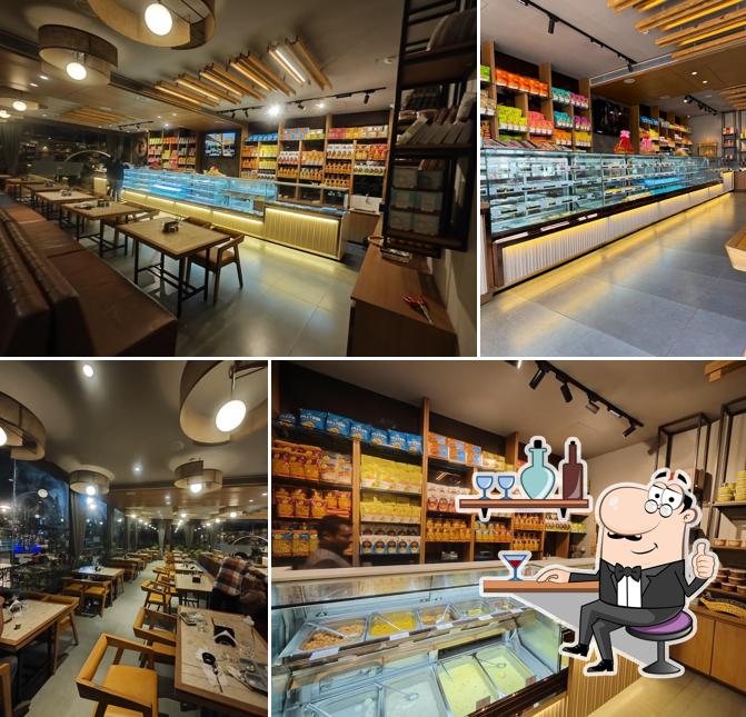 The interior of Gwalia Sweets, Street Food & Restaurant