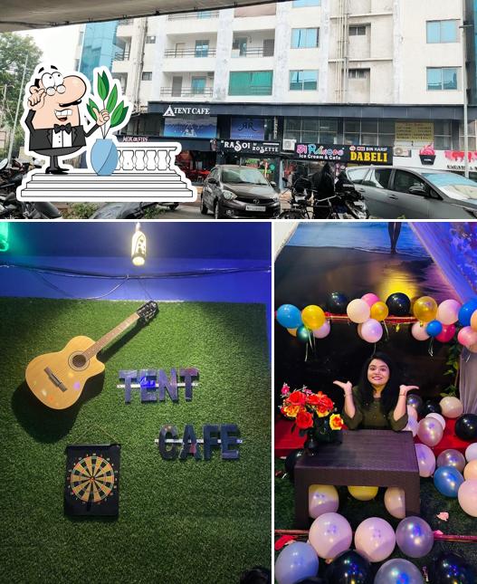 The exterior of The Tent Cafe