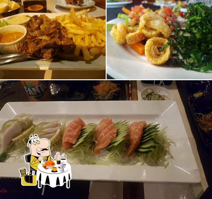 Platos en Restaurante Villas Pizza Grill Japa Assis -SP