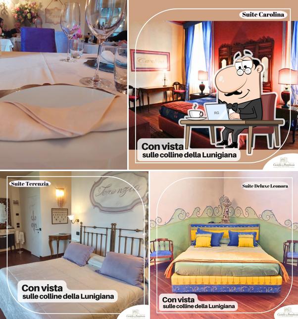 Gli interni di Castello di Pontebosio Ristorante
