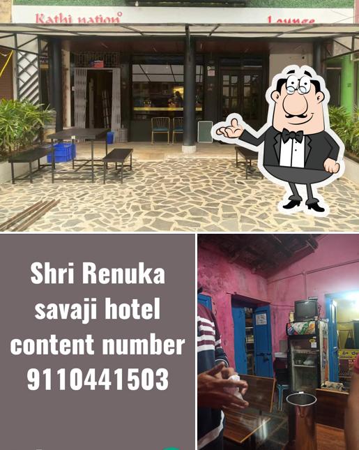 The interior of Shree Renuka Savaji Hotel