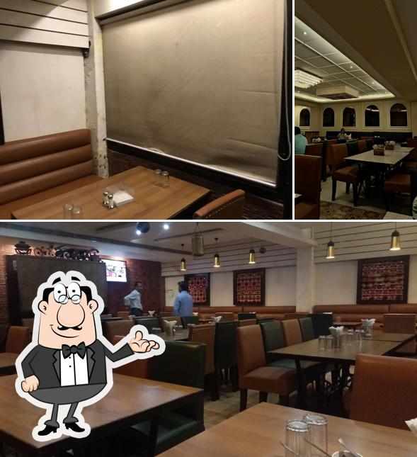 The interior of Haveli Restaurant