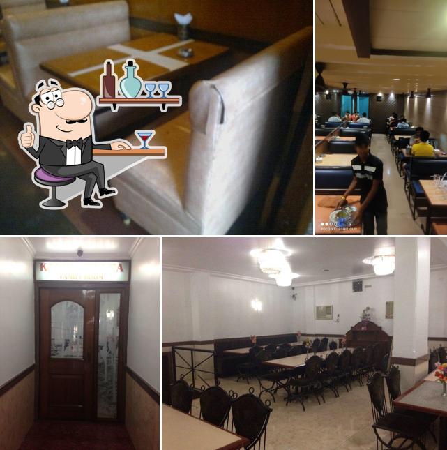 The interior of Hotel Kalpvriksha