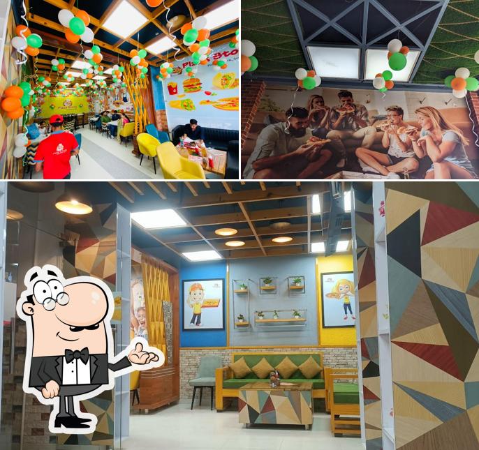 The interior of Pizza Story Ghumarwin