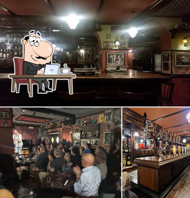 Dai un'occhiata agli interni di Cockney London Pub 1997