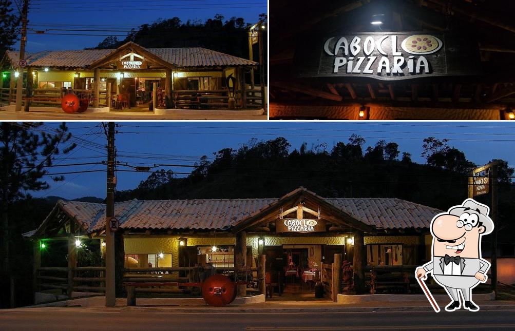 Veja imagens do exterior do Caboclo Pizzaria