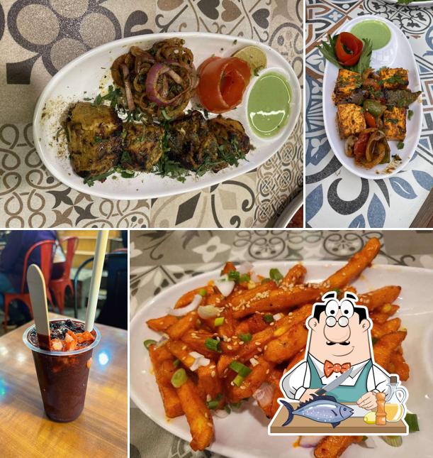 Grilled salmon at Happy Punjab