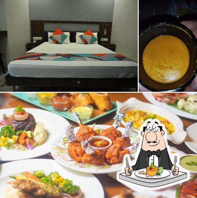 This is the photo depicting food and interior at Hotel Churuvilla