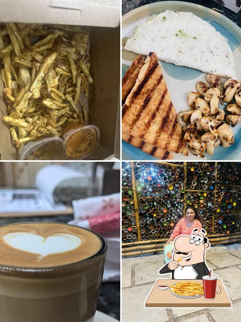 French fries at Jini's Pilates Studio & Wellness Cafe