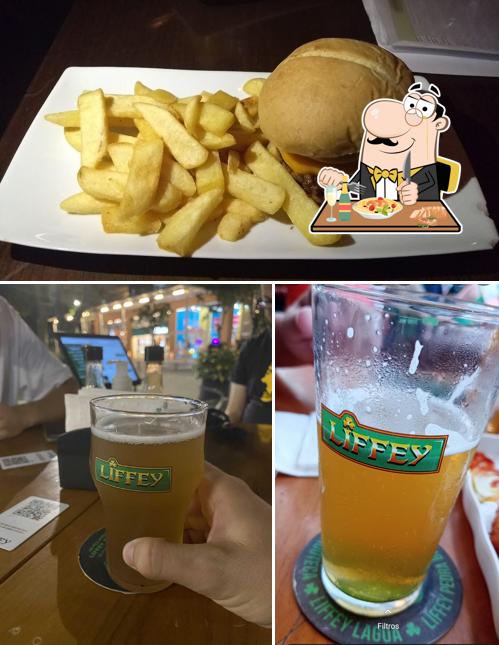 Platos en Liffey Cervejaria