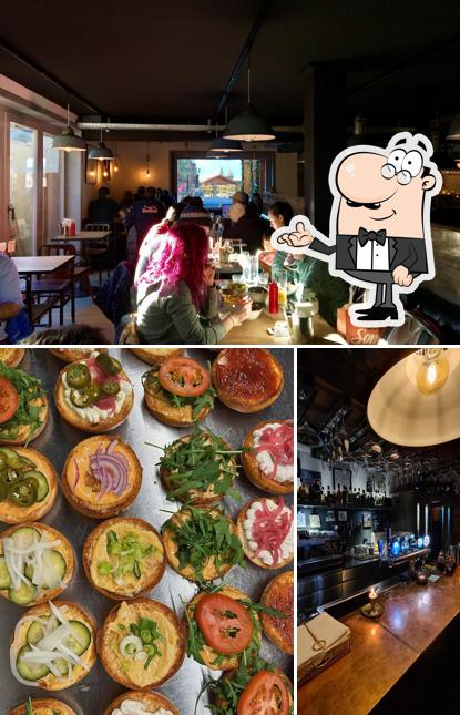 La interni e cibo del ristorante