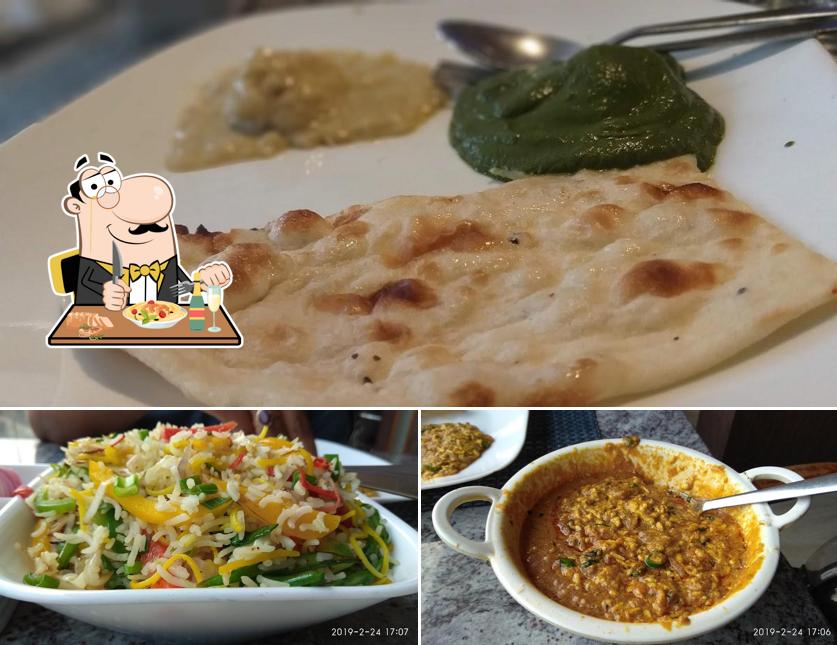 Food at The Blue Diamond Restaurant