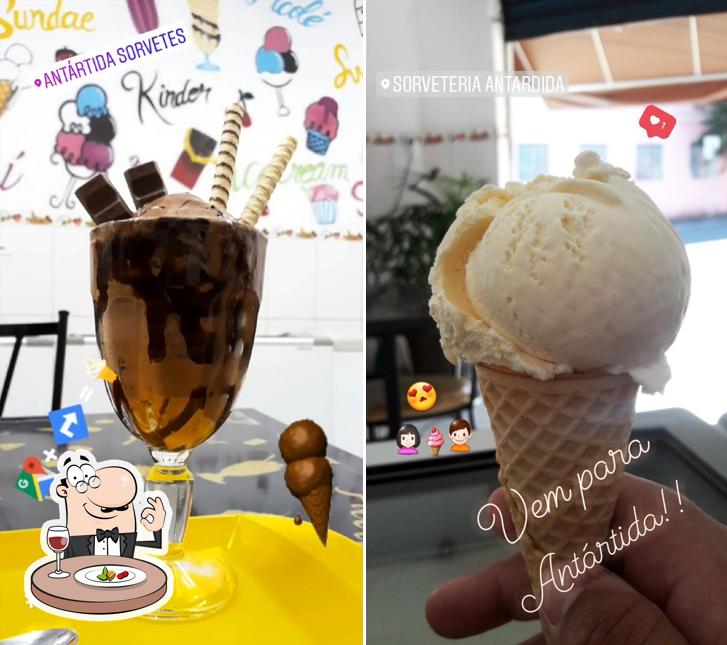 Comida em Antártida Sorvetes