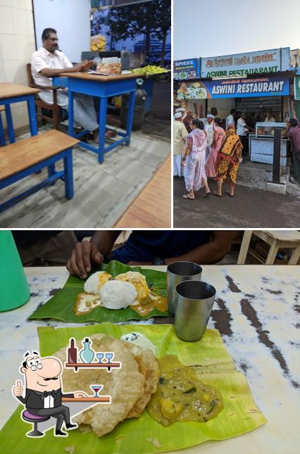 The interior of Aswini Restaurant