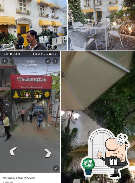 The outside area is an important feature of Behind Yellow Doors Diner