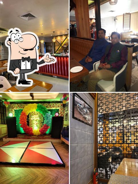 The interior of Dalchini Greens Restaurant