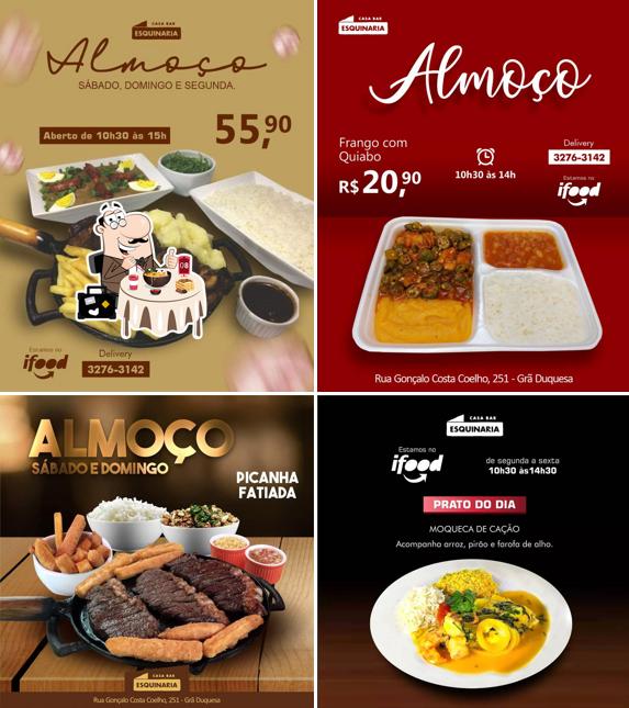 Platos en Esquinaria Casa bar