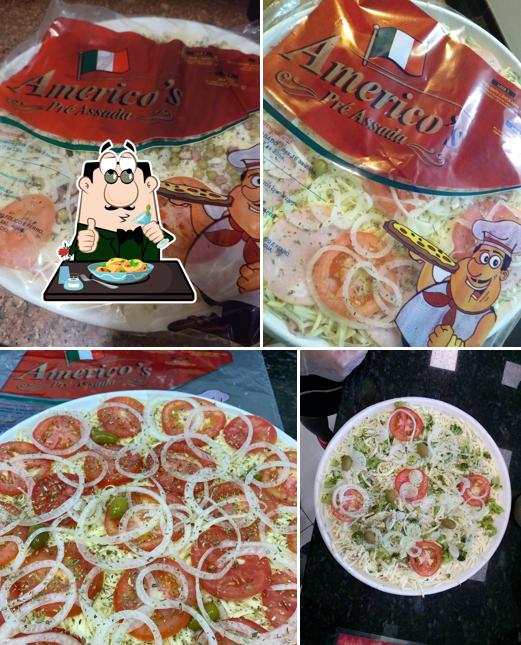 Platos en Americo´s Pizza Pré Assada