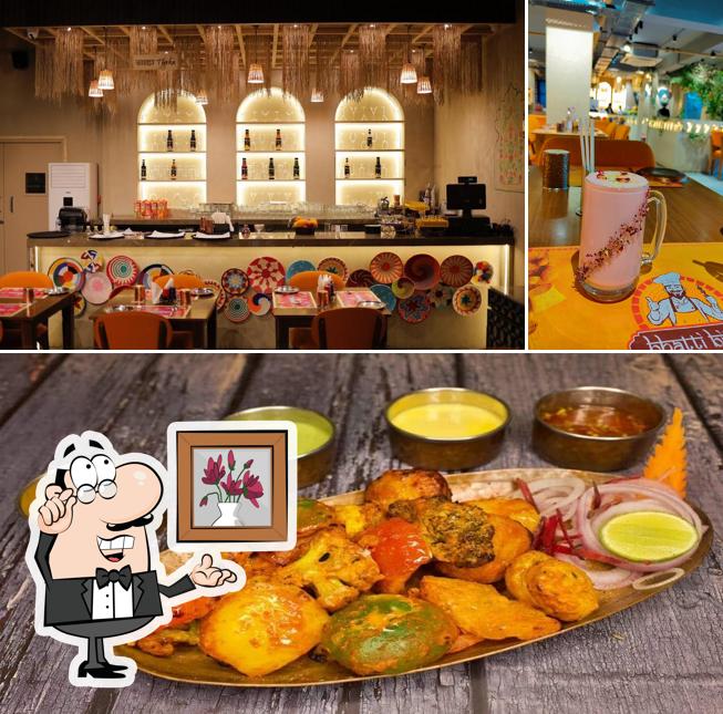 Take a seat at one of the tables at Hungry Sardar