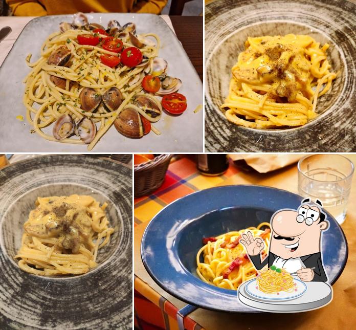 Spaghetti alla carbonara al Il Tocco di Bacco Ristorante Firenze