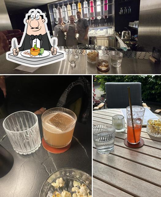 Questa è la immagine che presenta la cibo e interni di Dr. Zhivago Bar